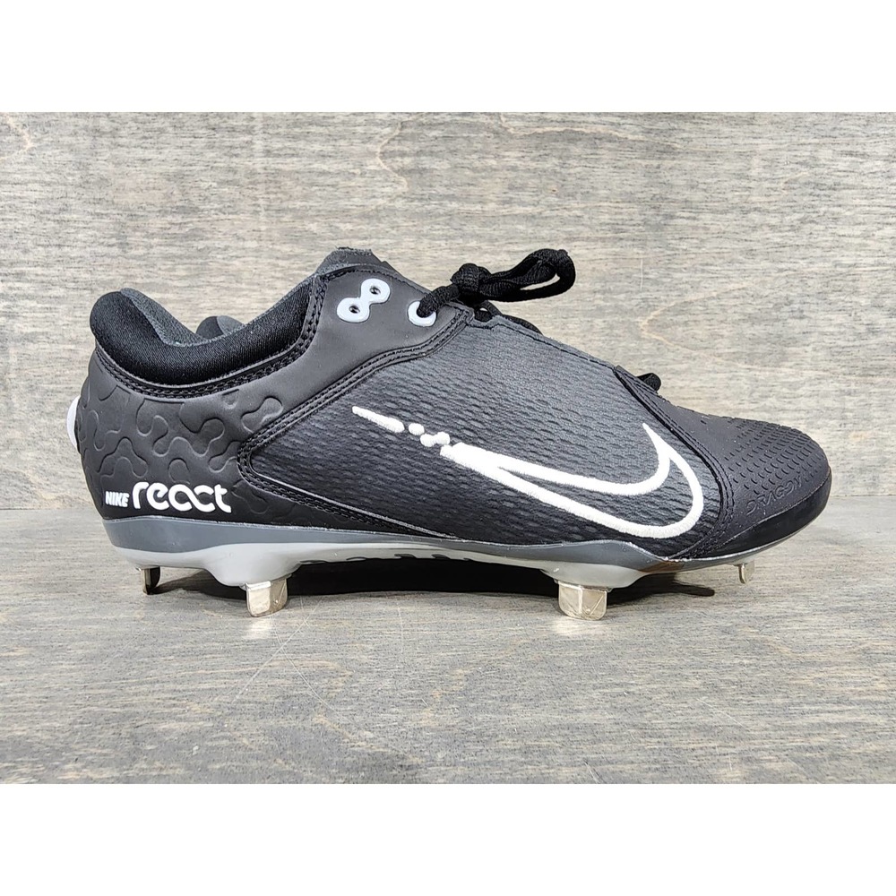 Nike Black White React Athletic Cleats